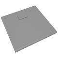 vidaXL Sprchová vanička SMC sivá 80x80 cm