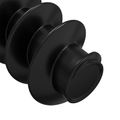 vidaXL Zásuvková skrutka s hlavou 2 ks Čierna M5 x 40 mm Železo