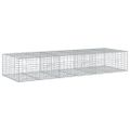 vidaXL Gabiónový kôš s krytom 300x100x50 cm pozinkované železo