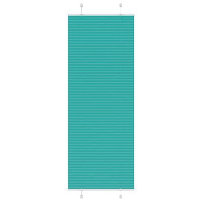 vidaXL Plisovaná roleta petrolejovo zelená 80x200 cm šírka látky 79,4 cm polyester