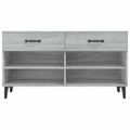 vidaXL Botník sivý dub sonoma 102x35x55 cm spracované drevo