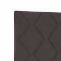 vidaXL Polohovací postel s matrací Tmavohnedá 200 x 200 cm Látka