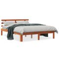 vidaXL Posteľ bez matraca voskovo hnedý 135x190 cm masívna borovica