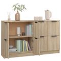 vidaXL Komody 2 ks dub sonoma 60x30x70 cm spracované drevo