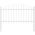 vidaXL Záhradný plot WOERDEN 7 ks 170 x 140 cm Biela