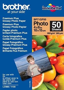 Brother - Originálny lesklý fotopapier BP71GP50, formát 10x15 cm