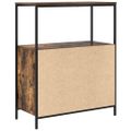 vidaXL Kúpeľňová skrinka s policami dub dymový 76,5x35x95 cm