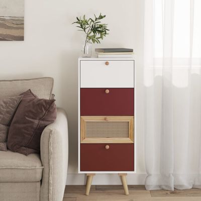 vidaXL Vysoká skrinka so zásuvkami 40x30x95 cm kompozitné drevo