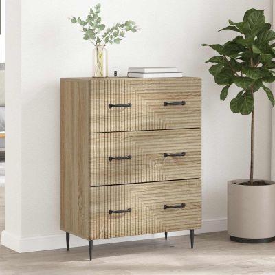 vidaXL Zásuvkový kabinet Dub sonoma 66 x 34,5 x 89,5 cm