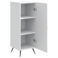 vidaXL Servírovacia skriňa Biela 33 x 34,5 x 90 cm Kompozitné drevo