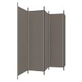 vidaXL 5-panelový paraván antracitový 250x220 cm látkový