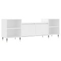 vidaXL TV skrinka biela 160x35x55 cm spracované drevo