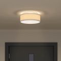 vidaXL Stropná lampa so bodmi Sivá 30 x 30 x 13,5 cm látka