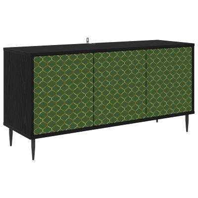 vidaXL TV skrinka GELEEN 102 x 33 x 51 cm Čierny dub Kompozitné drevo