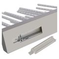 LED svietnik strieborný, 28,5 cm, 3x AA, vnútorný, teplá biela, časovač