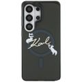 Puzdro Karl Lagerfeld IML KC Script MagSafe pre Samsung Galaxy S26 Ultra čierne