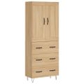 vidaXL Vysoká skrinka dub sonoma 69,5x34x180 cm spracované drevo