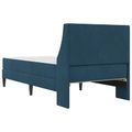 vidaXL Rám postele s matracom s matracmi Modrá 100 x 200 cm Zamat