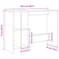 vidaXL Písací stôl staré drevo 102,5x35x75 cm kompozitné drevo