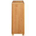 vidaXL Skrinkový Hnedá 80 x 35 x 95 cm Masívne dubové drevo