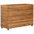 vidaXL Vyvýšený záhon 100x40x72 cm, recyklované tíkové drevo a oceľ