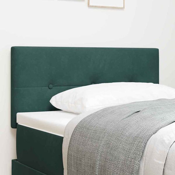 vidaXL Zadné čelo Tmavozelená 90 cm Zamat