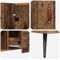 vidaXL Servírovacia skriňa Staré drevo 100 x 36 x 60 cm