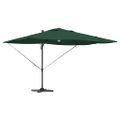 vidaXL Slnečník Zelená 351 x 250 x 253 cm Polyester a hliník