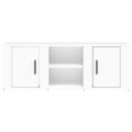 vidaXL TV skrinka biela 100x31,5x35 cm spracované drevo