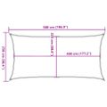 vidaXL Tieniaca plachta 160 g/m² obdĺžniková piesková 2,5x5 m HDPE
