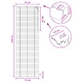 vidaXL Žalúzia Tmavohnedá 75 x 250 cm 35 mm Masívne Paulownia drevo