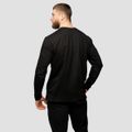 Tričko s dlhým rukávom Basic Black - GymBeam, veľkosť XL, veľkosť oblečenia XL