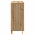 vidaXL Servírovacia skriňa Dub artisan 89 x 34,5 x 80 cm