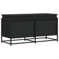 vidaXL Úložný box s vekom čierny 100x40x51,5 cm kompozitné drevo