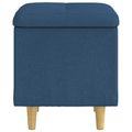 vidaXL Ottoman s Úložným Priestorom Modrá 40 x 40 x 45 cm látka
