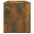 vidaXL Lavica do chodby 80x40x45 cm dymový dub spracované drevo