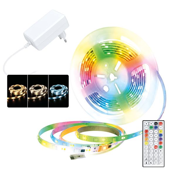 LED pásek Solight WM60 náladové RGB + 3 CCT osvětlení 5m