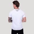 Tričko Tribal Ribbed White - GymBeam, veľkosť XL