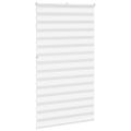 vidaXL Zebra roleta biela 120x230 cm šírka látky 115,9cm polyester