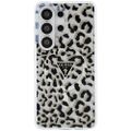 Puzdro Guess IML Leopard Print Triangle MagSafe pre Samsung Galaxy S26 Ultra čierne