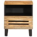 vidaXL Nočný stolík 40x34x46 cm surové masívne mango