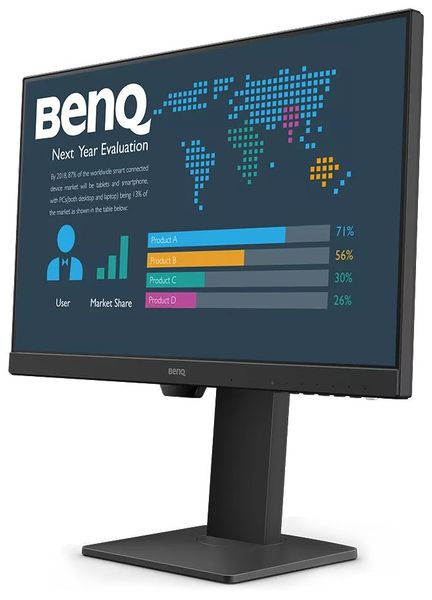 BENQ 24" LED BL2486TC/ 1920x1080/ IPS panel/ 1300:1/ 5ms/ HDMI/ DP/ USB-C/ Pivot/ audio/ čierny LED monitor, 23,8", IPS, 1920×1080, 1300:1, 5ms, HDMI, 2× DisplayPort, Thunderbolt 3, 2× USB 3.0, repro, Pivot, energ. tr. E, cer