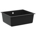 vidaXL Drez 80% Kvárc a 20% Živica 530 x 460 mm Čierna
