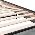 vidaXL Posteľný rám sivý sonoma 100x200 cm kompozitné drevo a kov