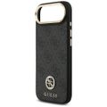 Puzdro Guess 4G Strass Logo & Big Strap Metal Buttons MagSafe pre iPhone Air čierna
