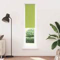 vidaXL Zatemňovacia roleta, listy, zelená 50x210 cm, šírka látky 45,7 cm, polyester