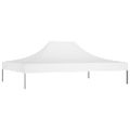vidaXL Strecha na párty stan 4,5x3 m, biela 270 g/m²