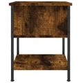 vidaXL Nočné stolíky 2 ks dymový dub 34x35,5x45 cm kompozitné drevo