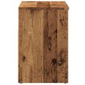 vidaXL Lavica na topánky staré drevo 60x30x45 cm kompozitné drevo