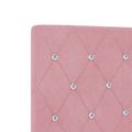 vidaXL Posteľ boxspring s matracom Ružová 180 x 200 cm Zamat